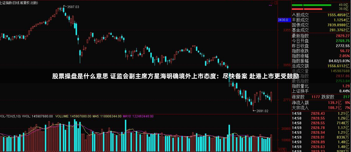股票操盘是什么意思 证监会副主席方星海明确境外上市态度：尽快备案 赴港上市更受鼓励